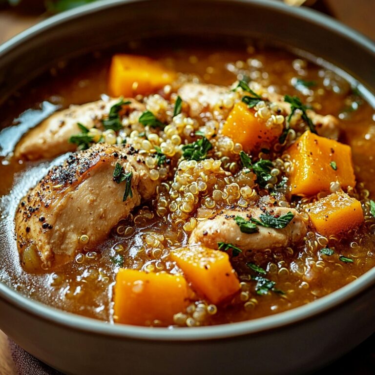 Hearty Chicken Stew with Quinoa & Butternut Squash Recipe