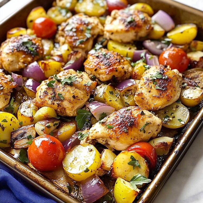 Mediterranean Chicken Sheet Pan Dinner Recipe