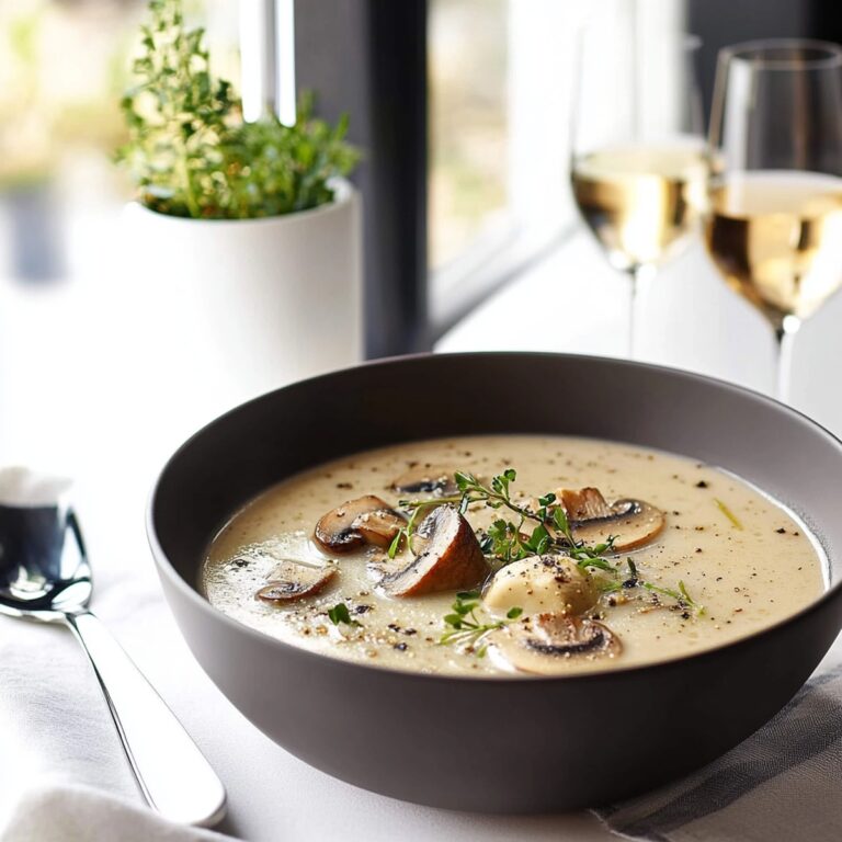 Classic Creamy Mushroom Soup Recipe