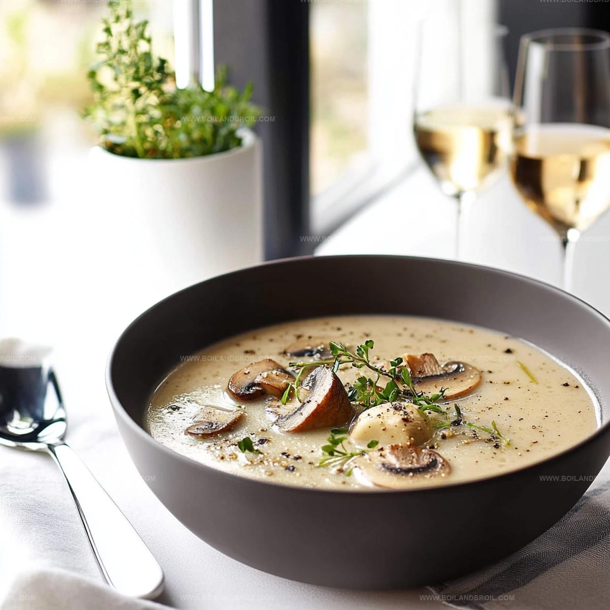 Classic Creamy Mushroom Soup Recipe