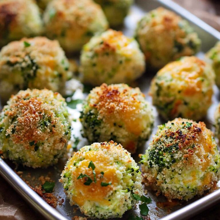 Baked Broccoli Cheese Balls Recipe