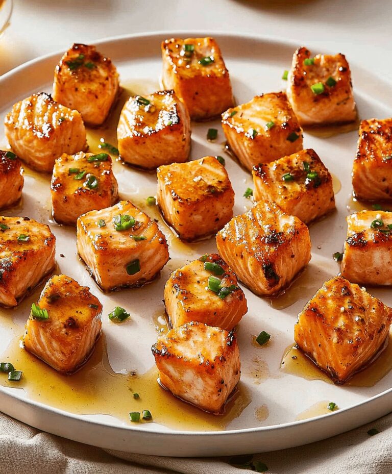 Hot Honey Salmon Bites Recipe