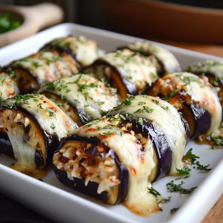 Cheesy Eggplant Rolls Recipe