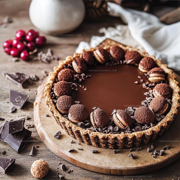 Decadent Chocolate Macaroon Tart Recipe