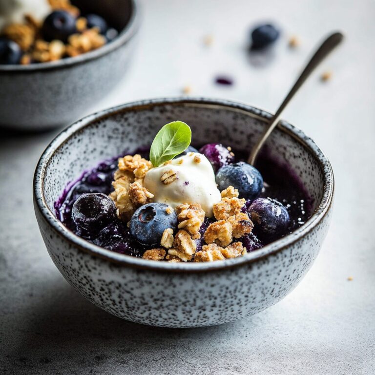 Easy One-Bowl Blueberry Crisp Recipe