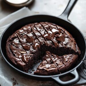 Small Batch Skillet Brownie Bliss Recipe