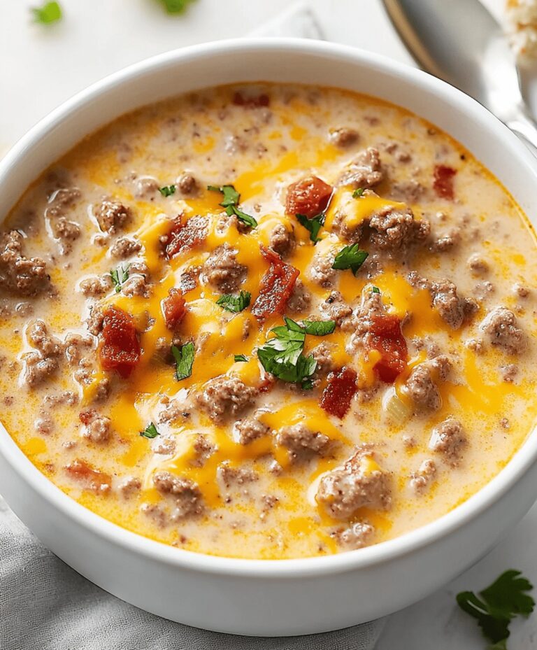 Easy Cheeseburger Soup Recipe