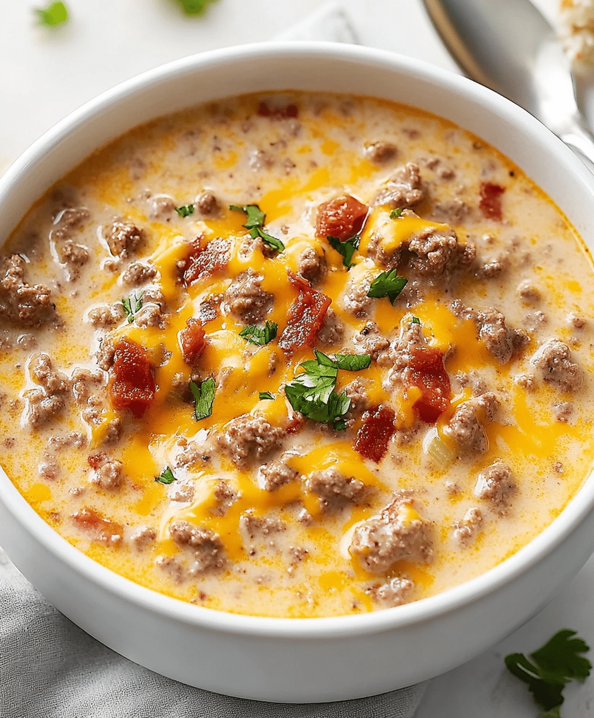 Easy Cheeseburger Soup Recipe
