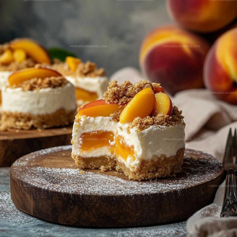 Peach Cobbler Cheesecakes Recipe