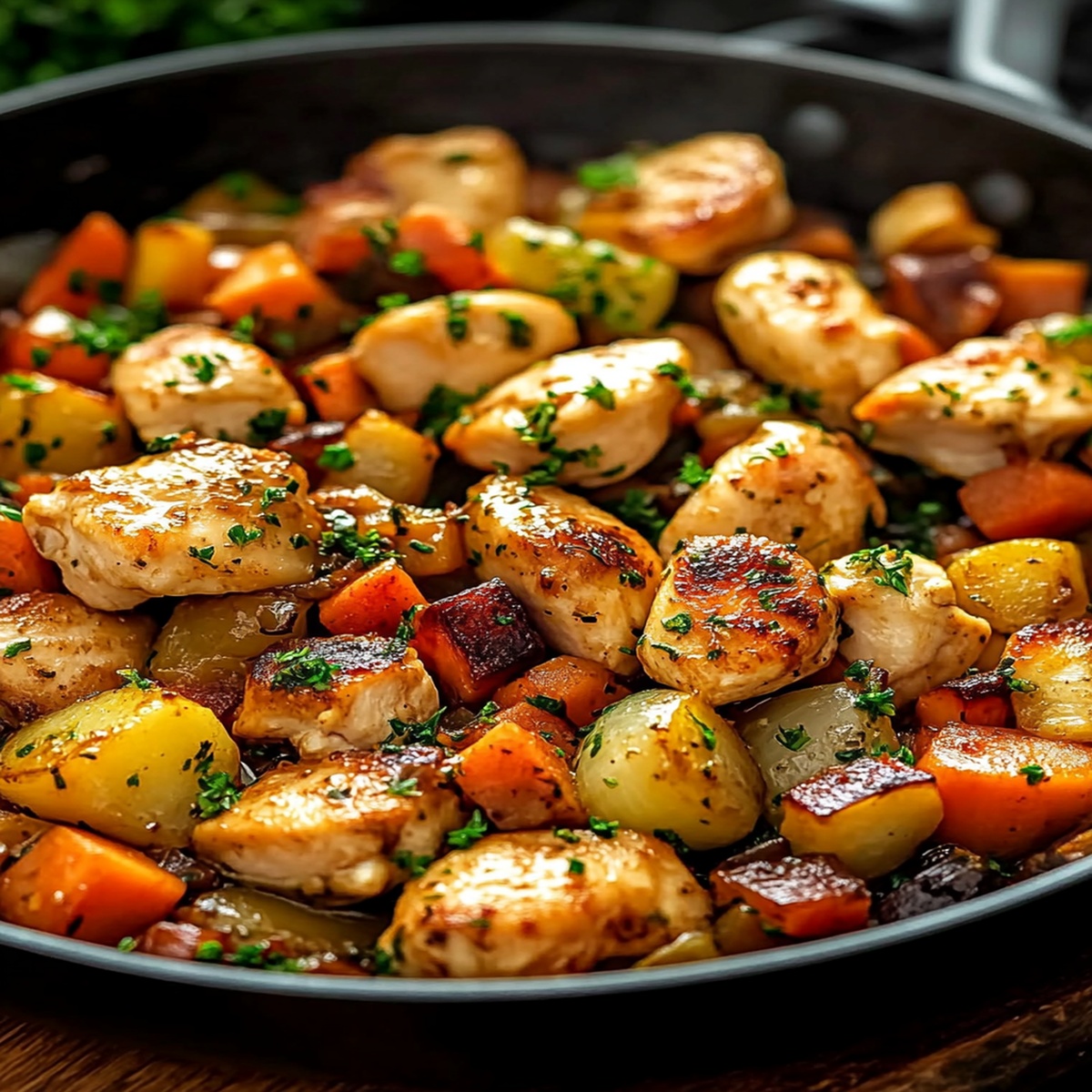 Chicken and Vegetables Skillet Recipe