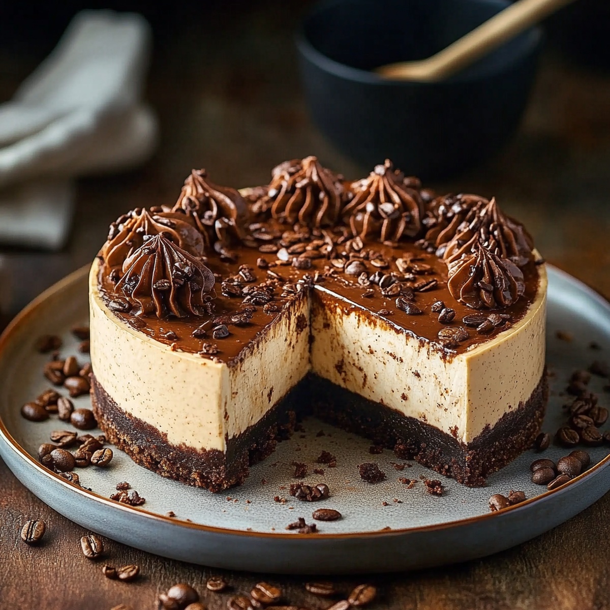 Cappuccino Fudge Cheesecake A Coffee Lovers Dream Dessert Recipe