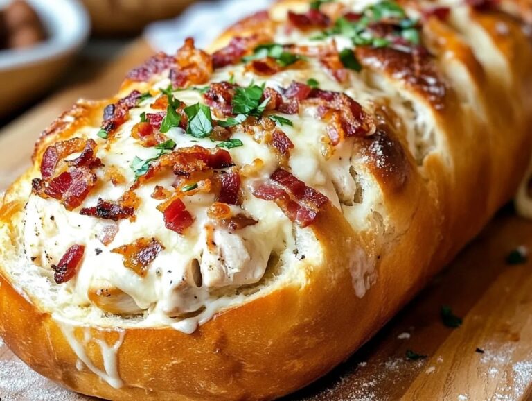 Chicken Bacon Ranch Stuffed Bread Recipe