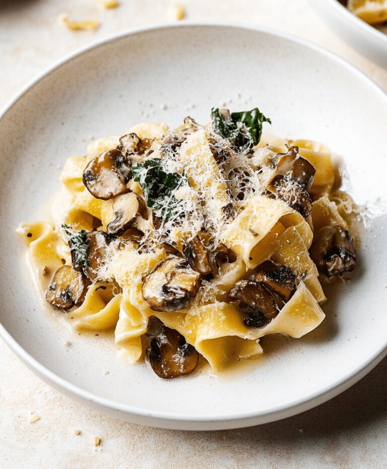 Garlic Mushroom Pasta Recipe