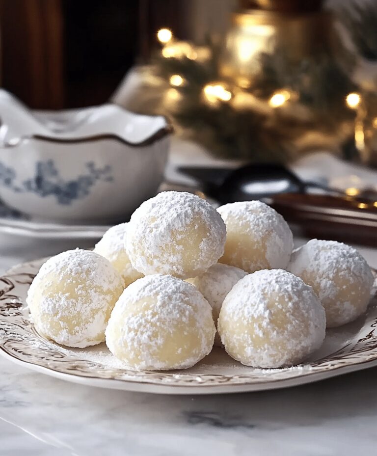 Sweetened Condensed Milk Snowball Cookies Recipe