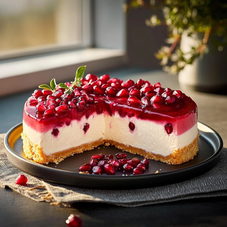 Delicious Pomegranate Cheesecake Recipe