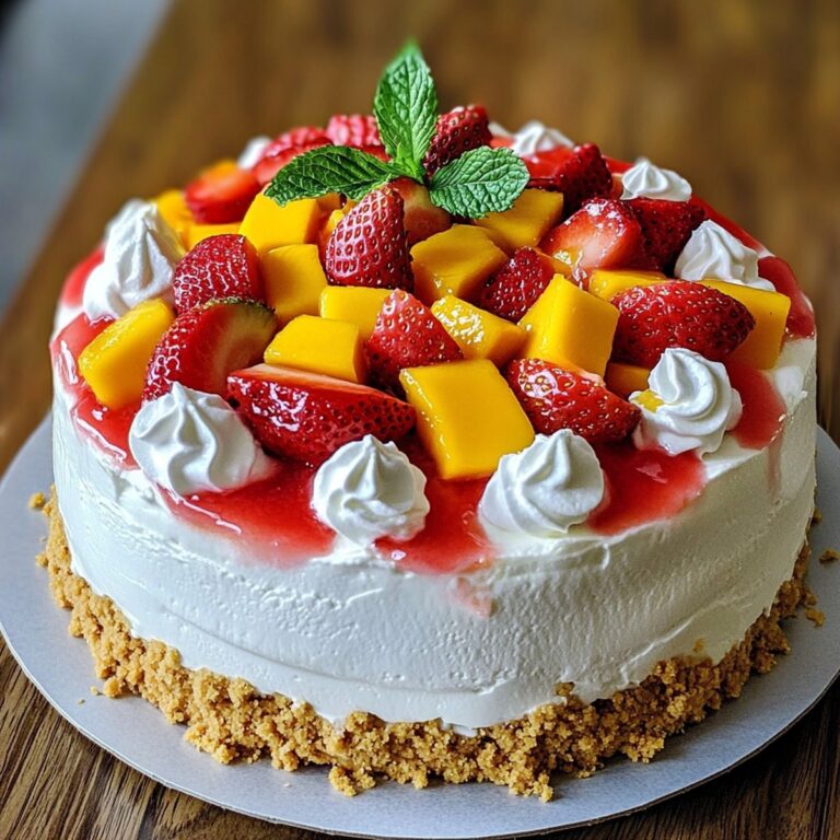 Strawberry Mango Delight Cake Recipe