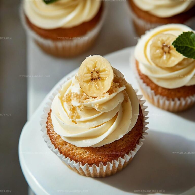 Banana Cream Cheese Cupcakes Recipe
