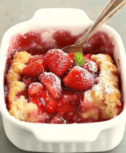 Easy Strawberry Cobbler Recipe