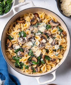 Spinach Mushroom Pasta Recipe