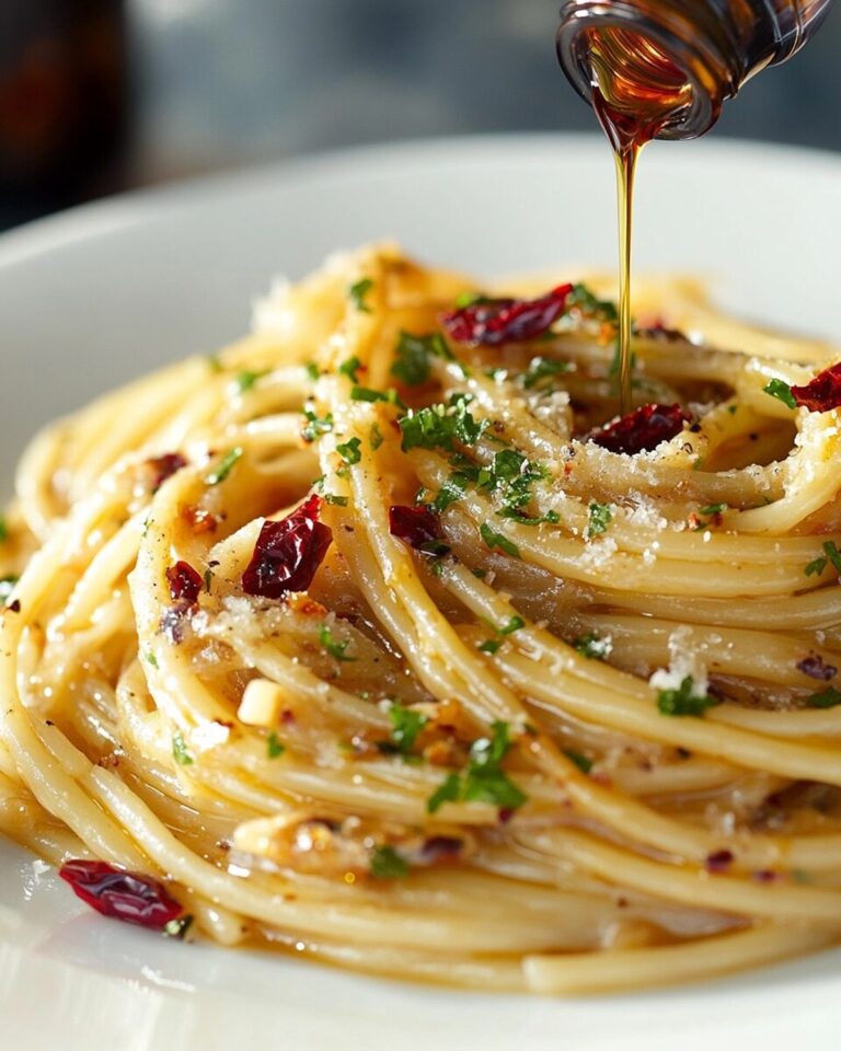 Caramelized Onion Pasta with Chilli Oil Recipe