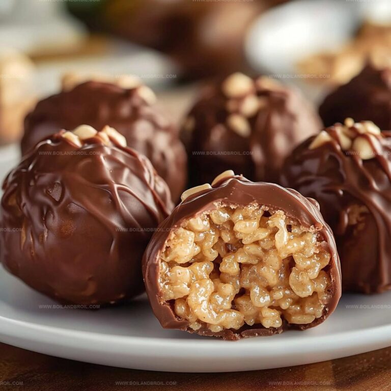 Peanut Butter Rice Krispie Balls Recipe