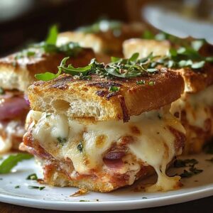 Easy and Cheesy Pizza Sliders Recipe