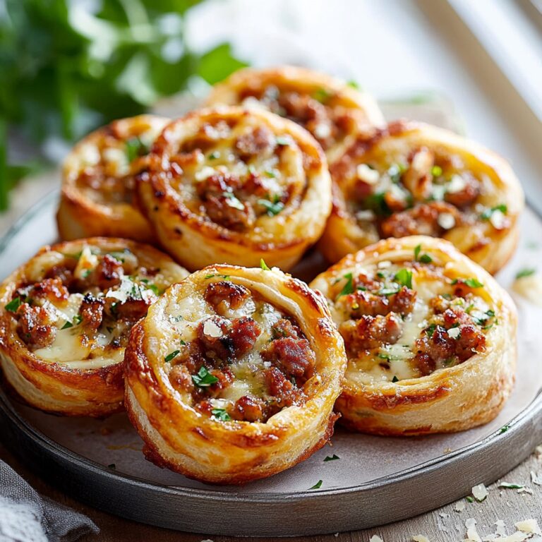 Easy Cheese & Sausage Pinwheels Recipe