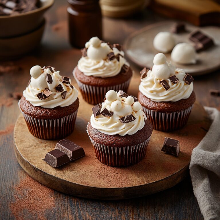 Decadent Hot Chocolate Cupcakes Recipe