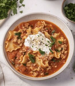 Slow Cooker Lasagna Soup Recipe