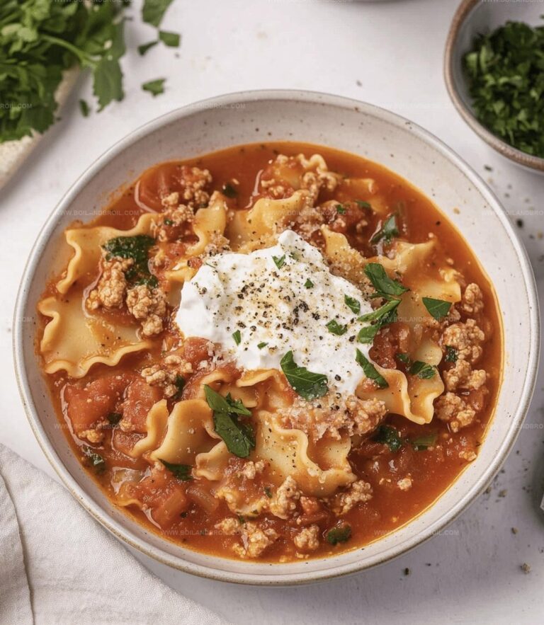Slow Cooker Lasagna Soup Recipe