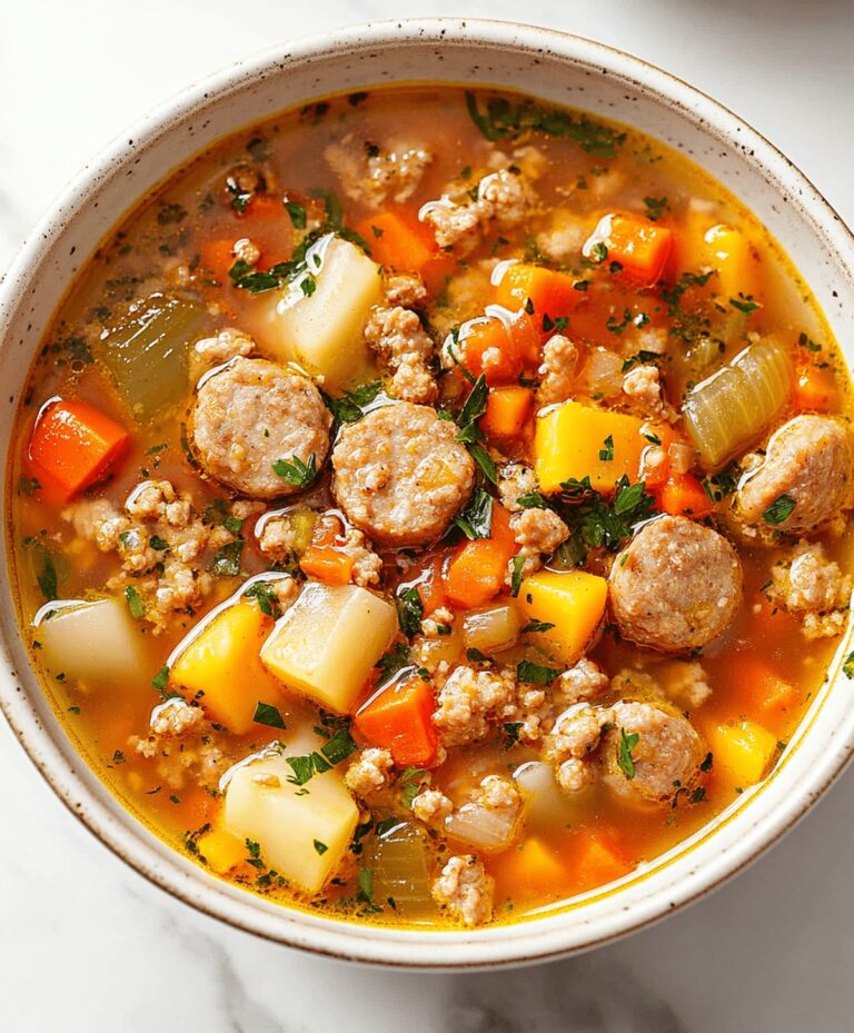 Sausage And Vegetable Soup Recipe