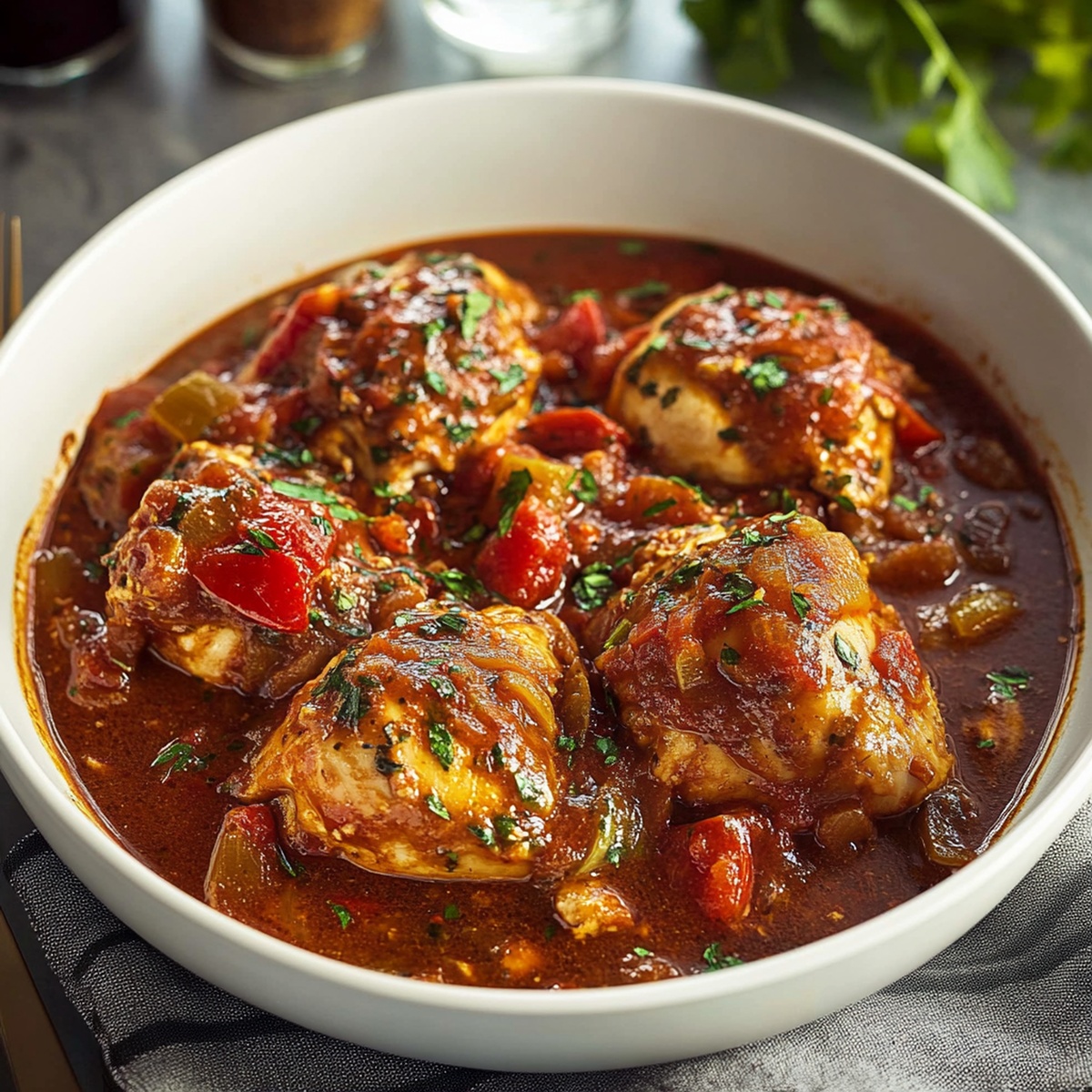 Savory Chicken Cacciatore Recipe