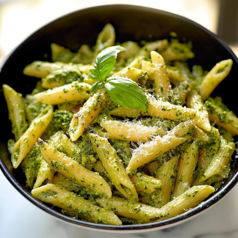 Easy Baked Pesto Pasta Recipe
