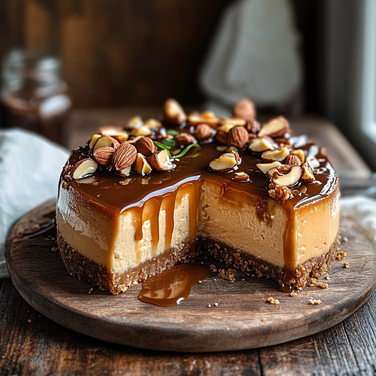 Almond Caramel Cheesecake Recipe