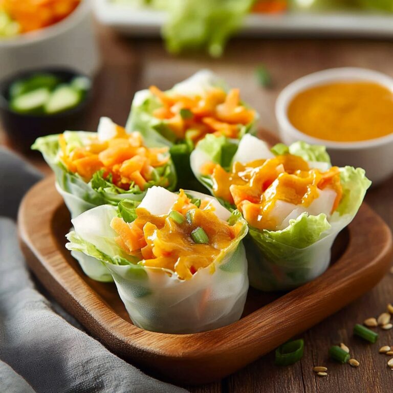 Fresh Salad Rolls with Zesty Carrot-Ginger Sauce Recipe