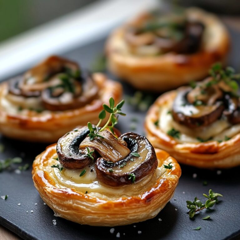 Savory Mushroom Puff Pastry Bites Recipe