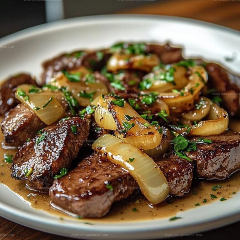 Classic Beef Liver with Caramelized Onions Recipe