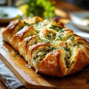 Cheesy Artichoke Dip Bread Delight Recipe