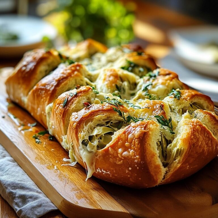 Cheesy Artichoke Dip Bread Delight Recipe