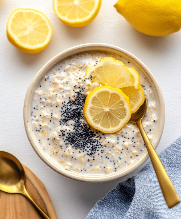Lemon Poppy Seed Overnight Oats Recipe