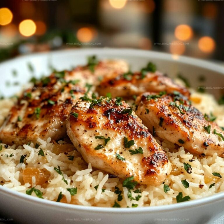 Chicken with Garlic Parmesan Rice Recipe