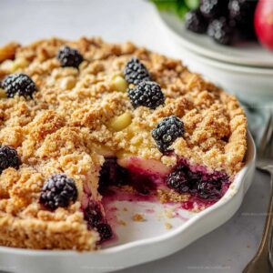 Delicious Apple Blackberry Crumble Cake Recipe