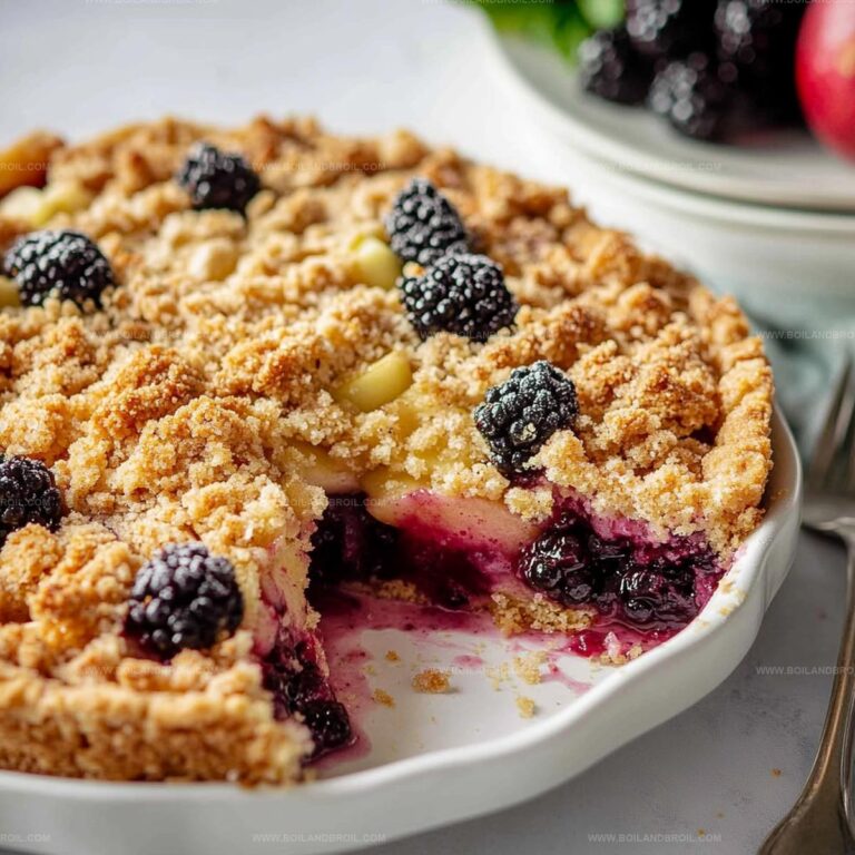 Delicious Apple Blackberry Crumble Cake Recipe
