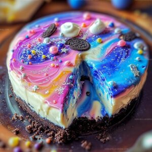 Galaxy Cookie Cheesecake Delight Recipe