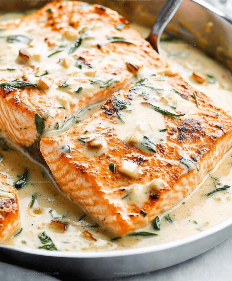 Creamy Garlic Butter Salmon Recipe