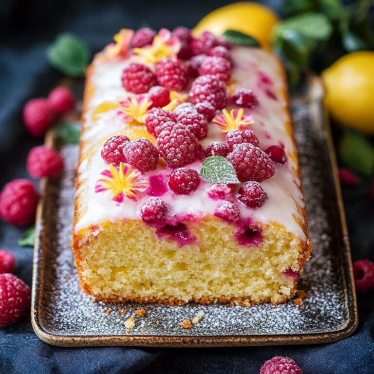 Raspberry Lemon Loaf Cake Recipe