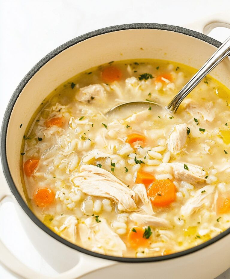 Comforting, Homemade Chicken And Rice Soup Recipe
