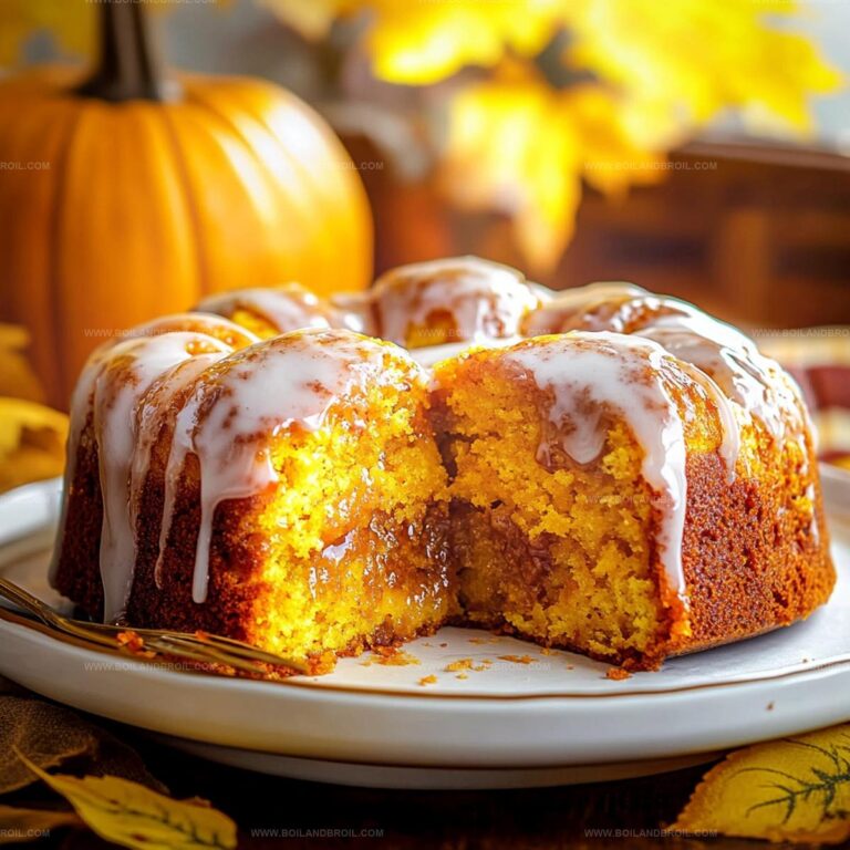 Autumn Pumpkin Honey Bun Cake Recipe