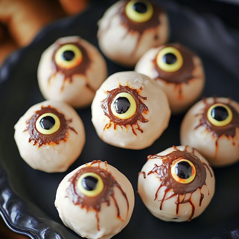 Peanut Butter Halloween Eyeballs Recipe