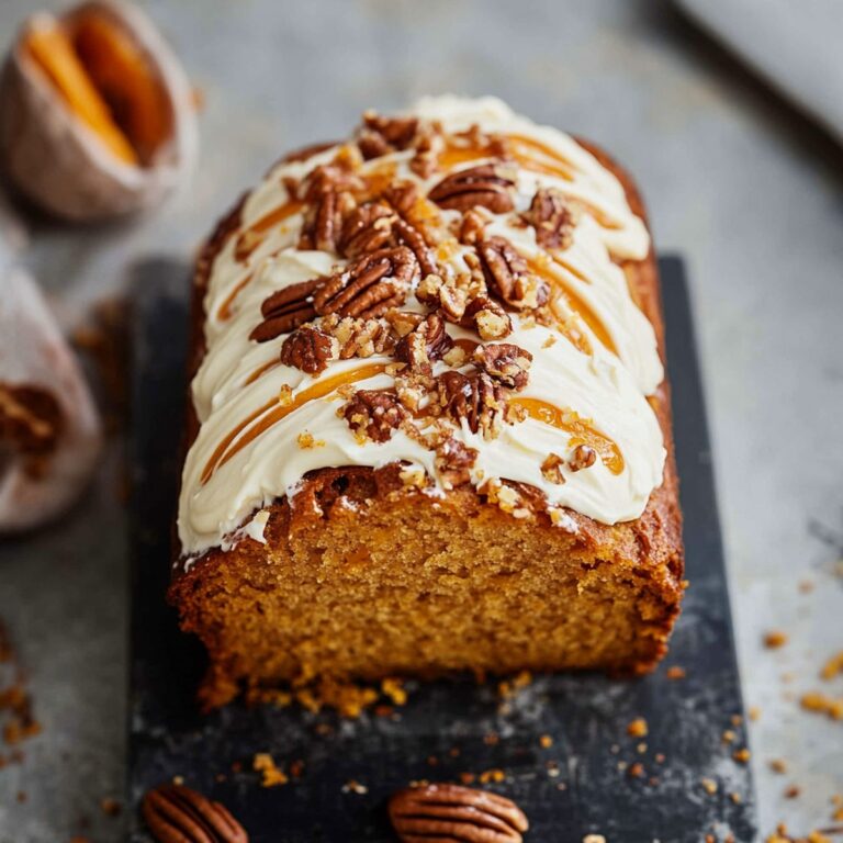 Pumpkin Pecan Bread with Orange Mascarpone Swirl Recipe
